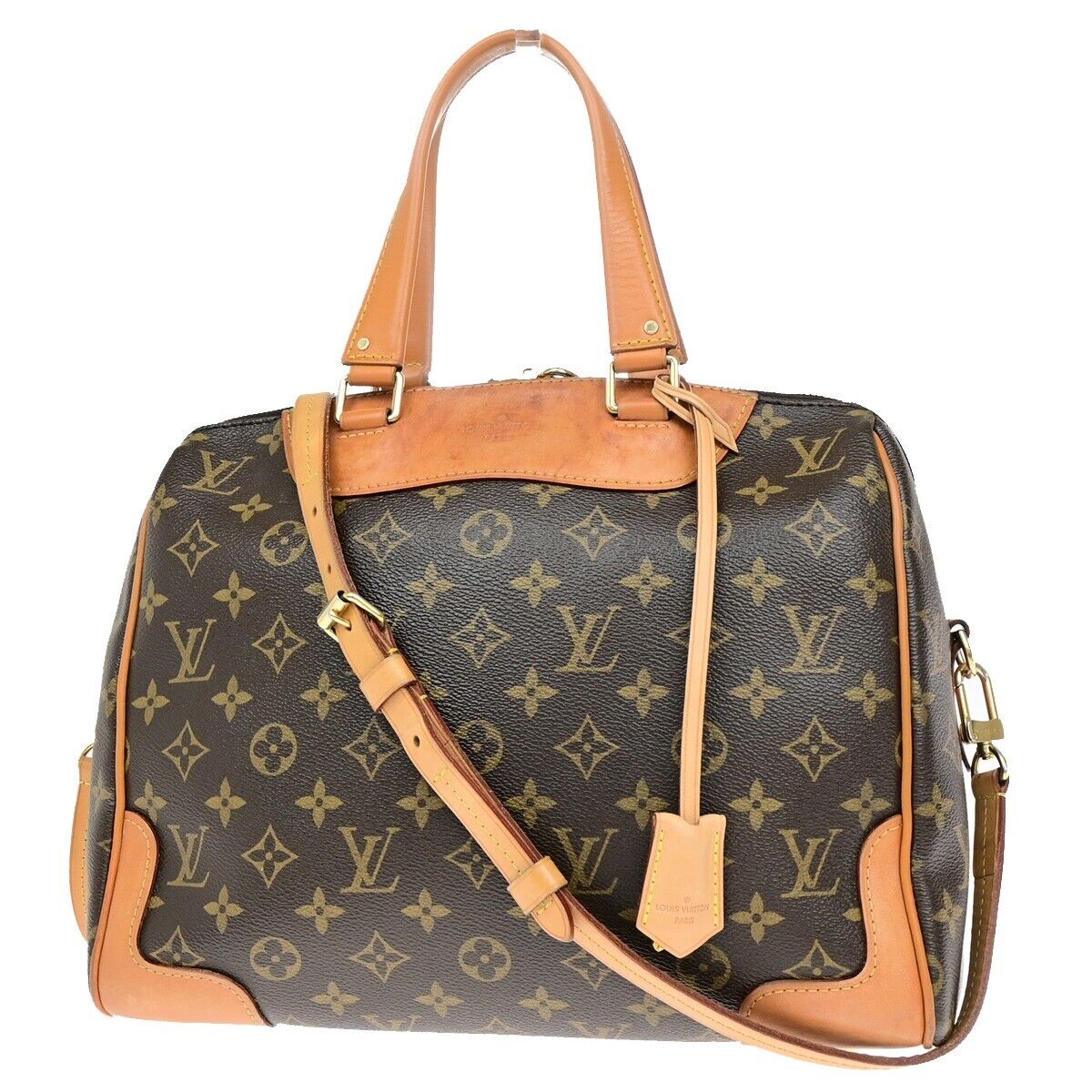 LOUIS VUITTON Retiro PM 2Way Hand Bag Monogram Leather BN M40325 99ED781