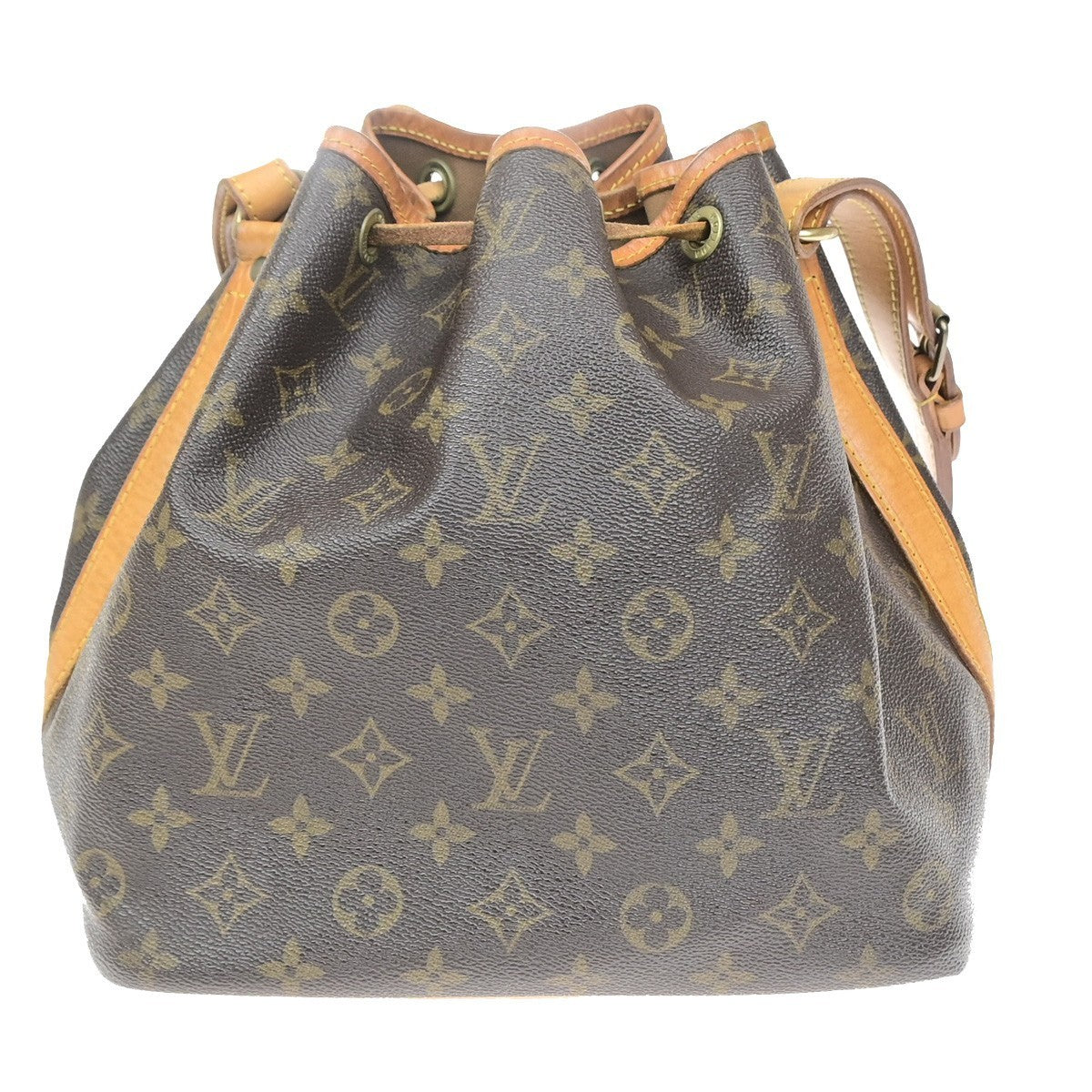 LOUIS VUITTON Petit Noe Drawstring Shoulder Bag Monogram Leather M42226 70MA705