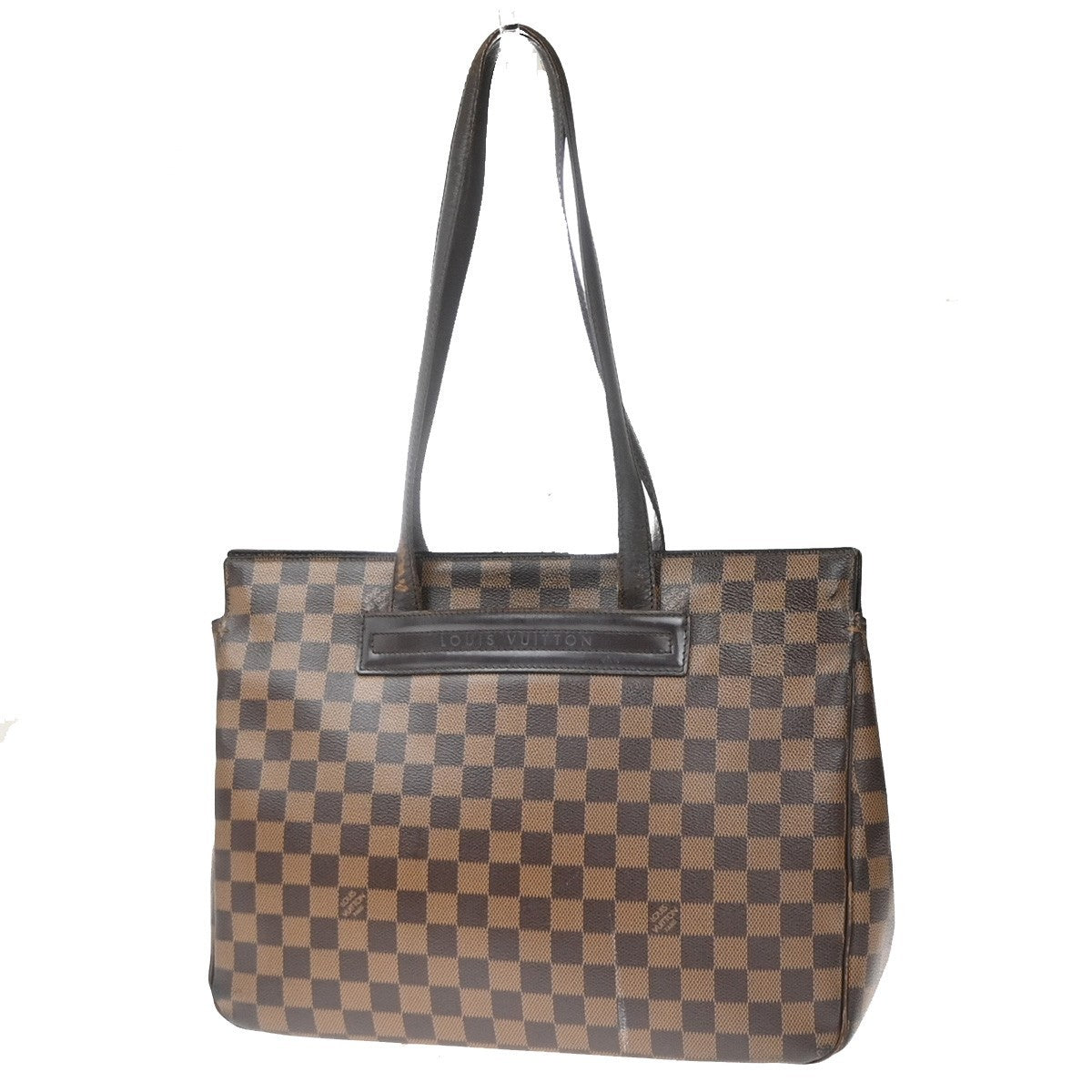 LOUIS VUITTON Parioli PM Shoulder Bag Damier Ebene Leather Brown N51123 32KC781