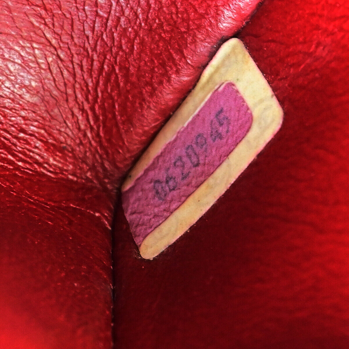 CHANEL CC Mini Matelasse Chain Shoulder Bag Leather Red GHW Vintage 629RJ920