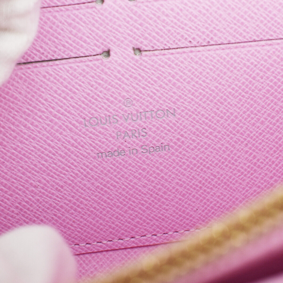 LOUIS VUITTON Zippy Wallet Monogram Multi White Pink Spain M60241 21RH513