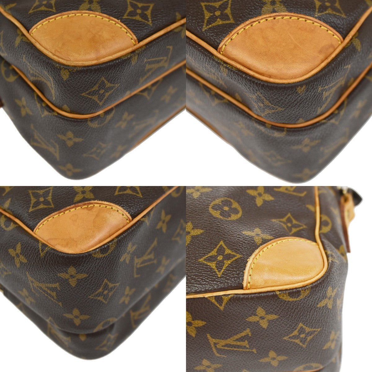 LOUIS VUITTON Nile Crossbody Shoulder Bag Monogram Leather Brown M45244 77YJ009