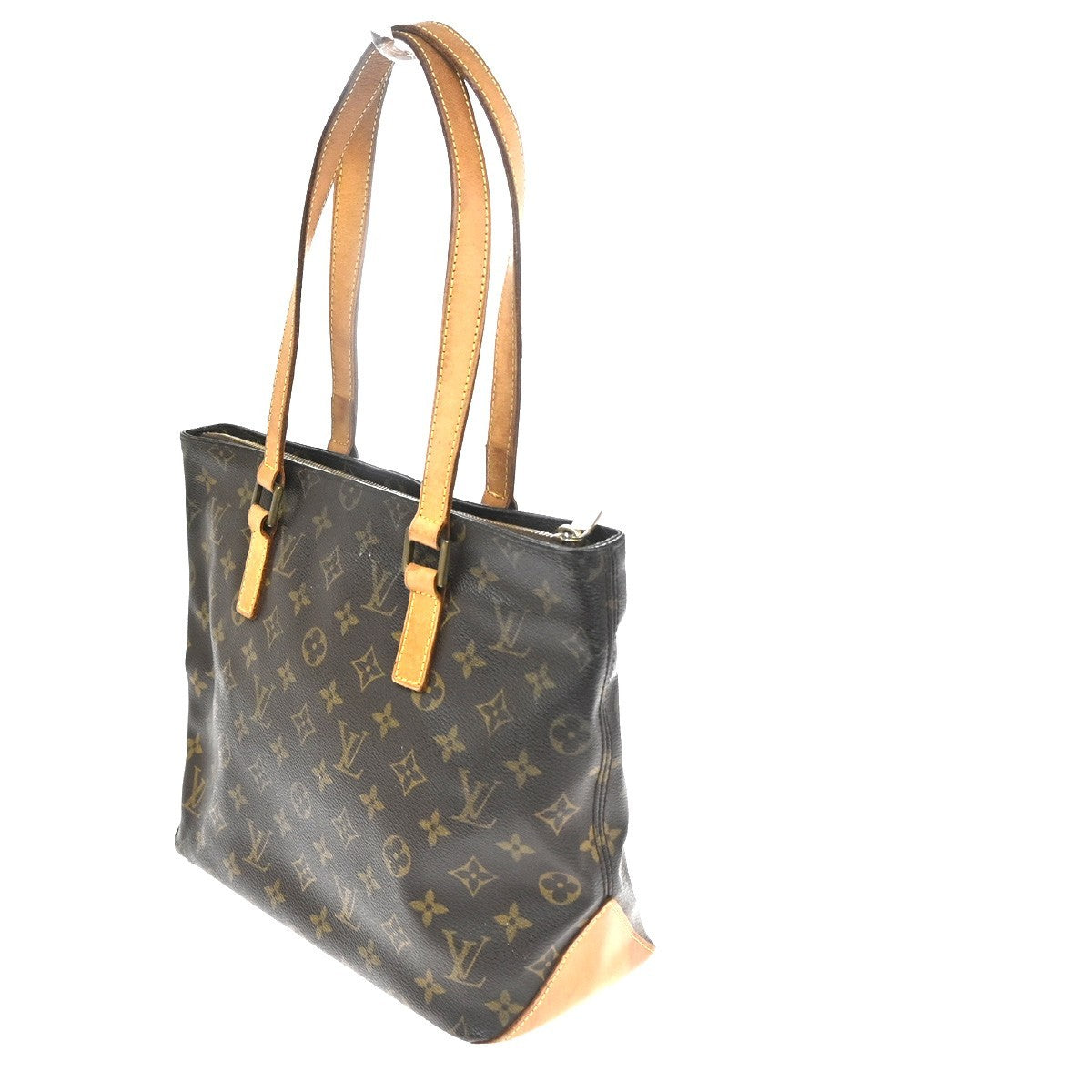 LOUIS VUITTON Cabas Piano Shoulder Bag Monogram Leather Brown USA M51148 82CA802
