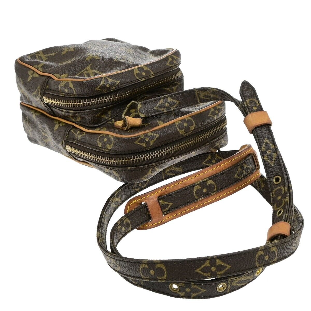 LOUIS VUITTON Mini Amazon Shoulder Bag Monogram Leather Brown M45238 85ED866