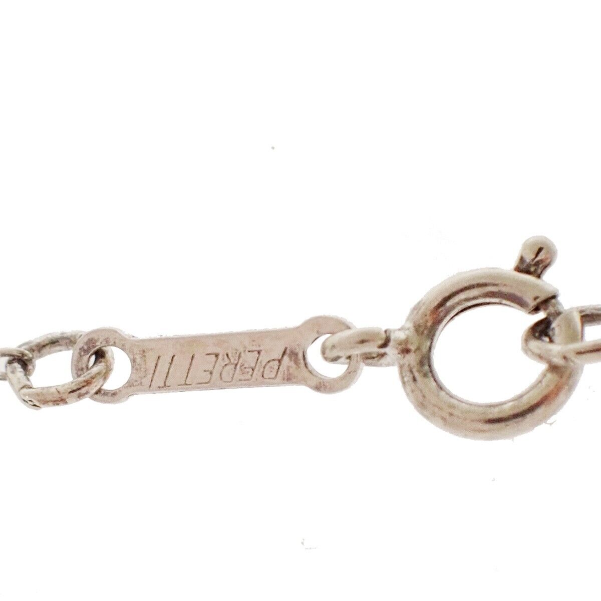 TIFFANY & CO. Open Heart 16mm Elsa Peretti Chain Necklace Silver 925 09MZ887