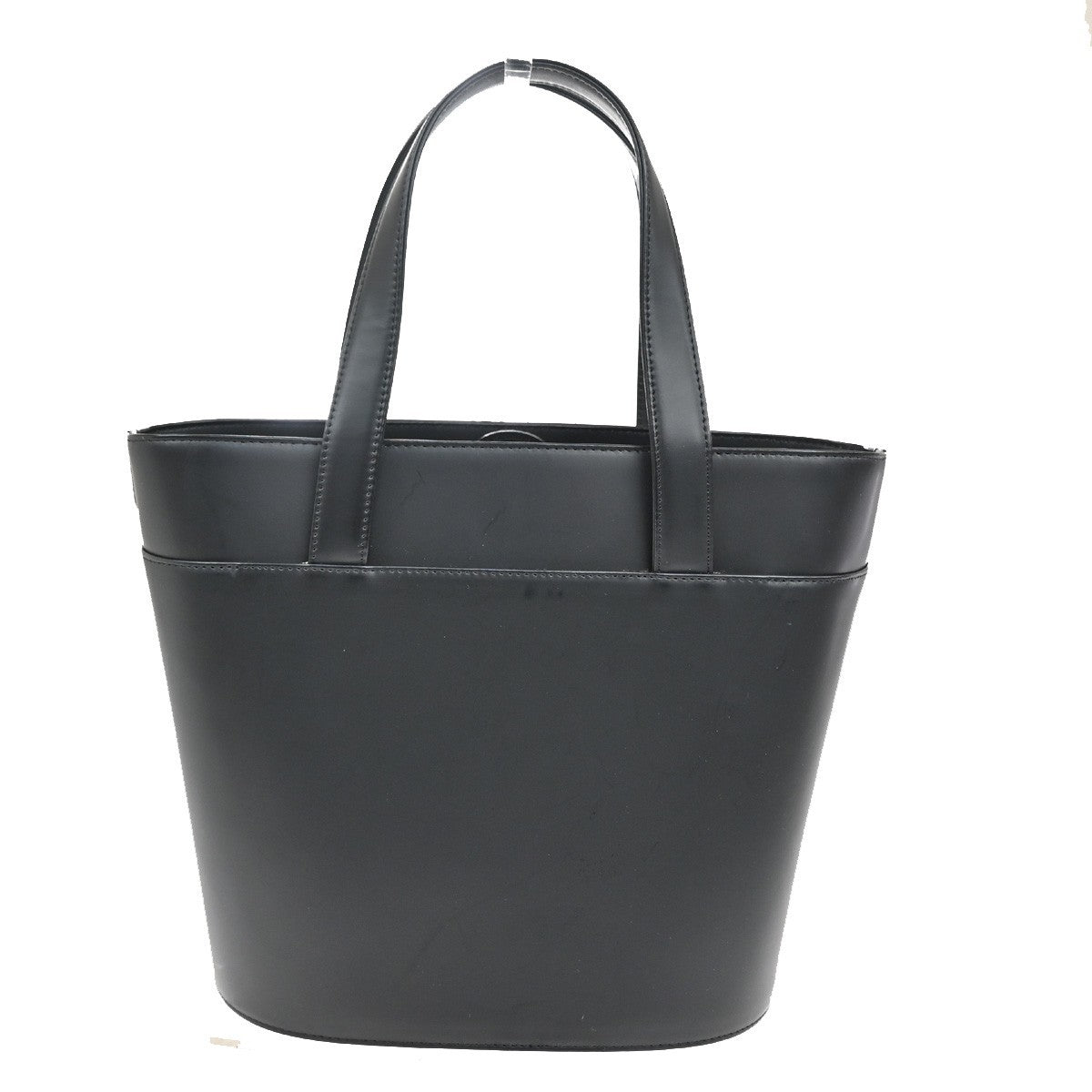 BURBERRY Logo Nova Check Shoulder Tote Bag Canvas Leather Black Brown 30CA421