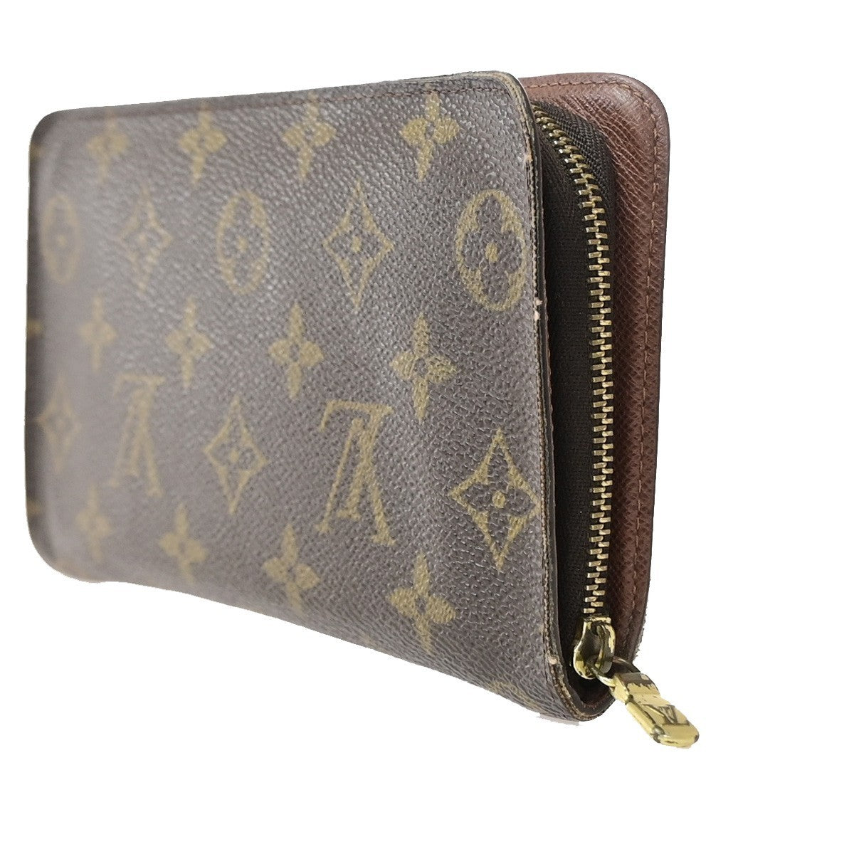 LOUIS VUITTON Porte Monnaie Zip Ling Wallet Monogram Leather BN M61727 62KD120