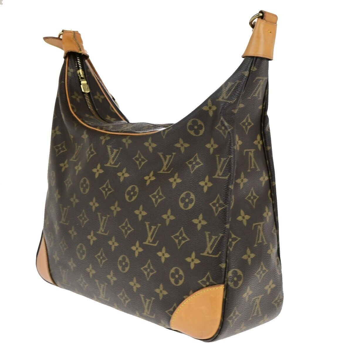 LOUIS VUITTON Boulogne 35 Shoulder Bag Monogram Leather Brown M51260 76YG593