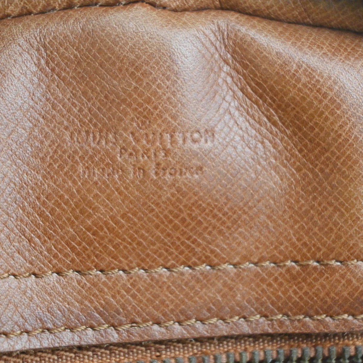 LOUIS VUITTON Senlis Shoulder Bag Monogram Leather Brown France 86SA113