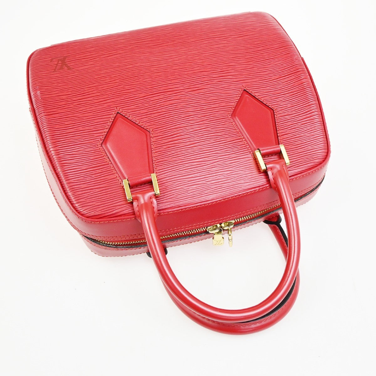 LOUIS VUITTON LV Sabron Logo Hand Bag Epi Leather Red France M52047 72RL901