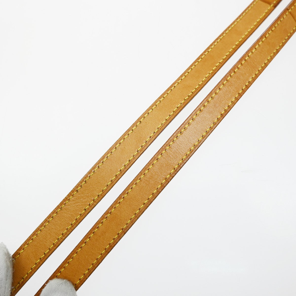LOUIS VUITTON Shoulder Strap Leather Brown GHW Bag Accessory 68EG295