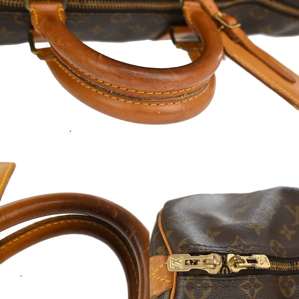 LOUIS VUITTON Keepall 50 Travel Hand Bag Monogram Leather Brown M41426 88YE260