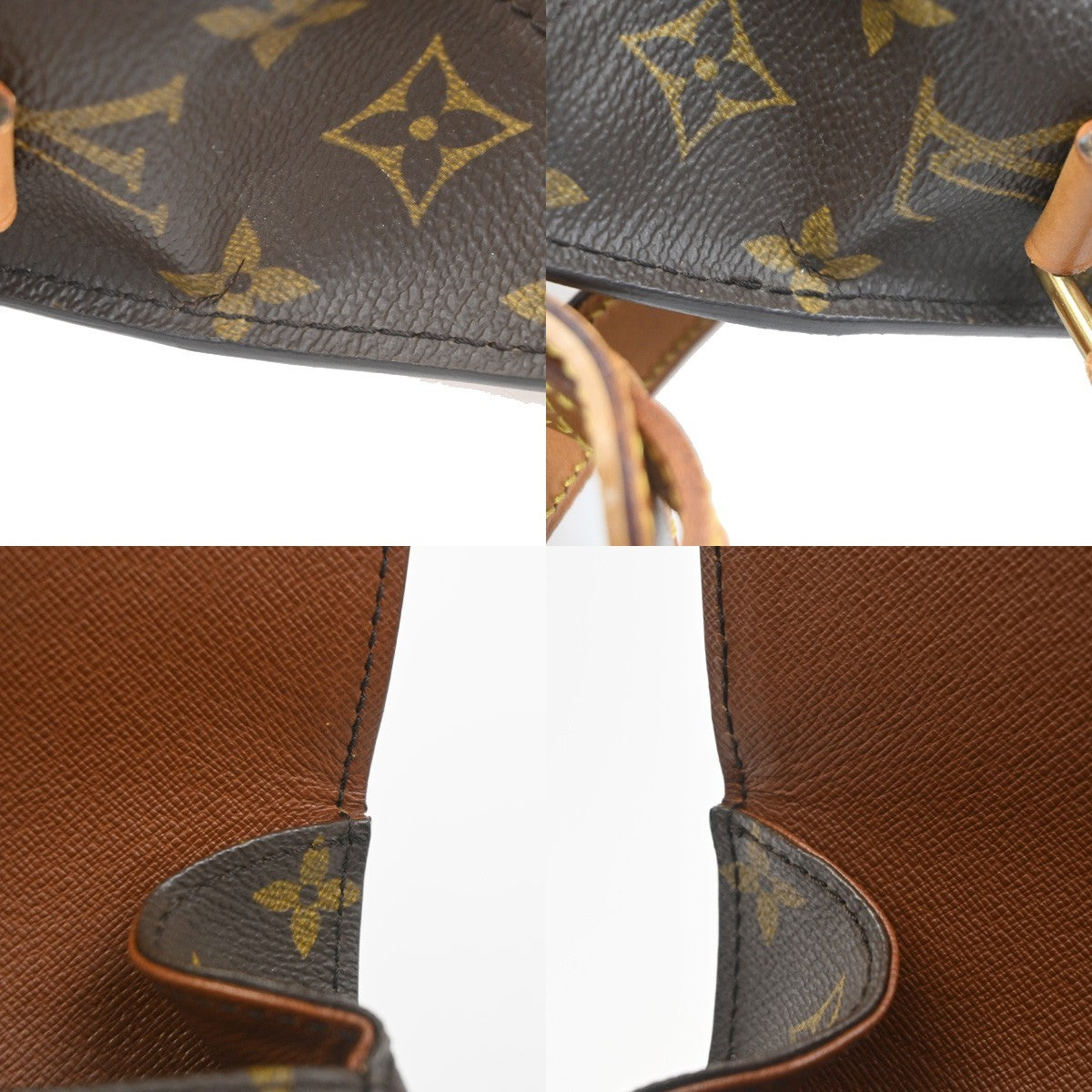 LOUIS VUITTON Saint Cloud GM Shoulder Bag Monogram Leather Brown M51242 85CA747