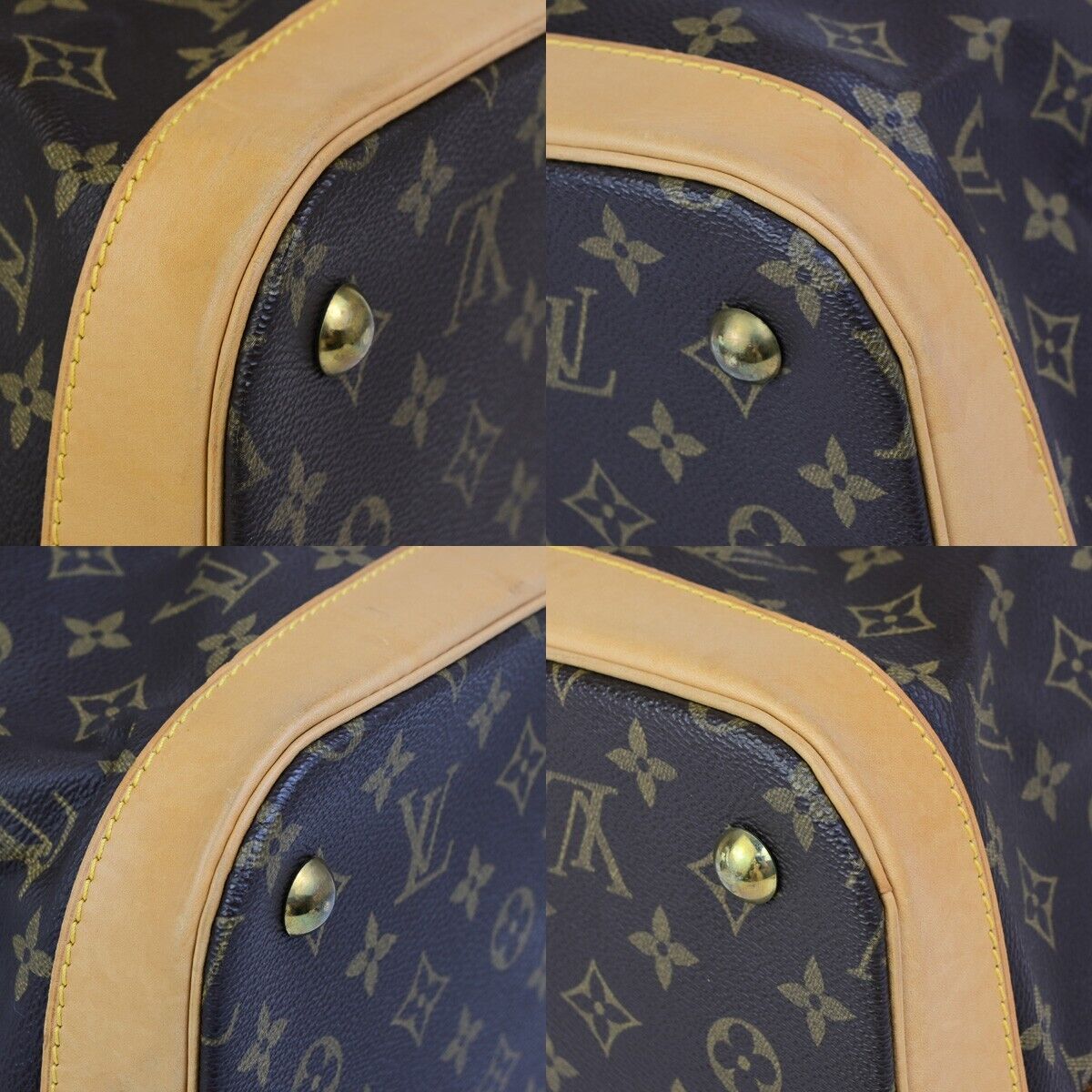 LOUIS VUITTON Cruiser 40 Travel Hand Bag Monogram Leather Brown M41139 99ED056