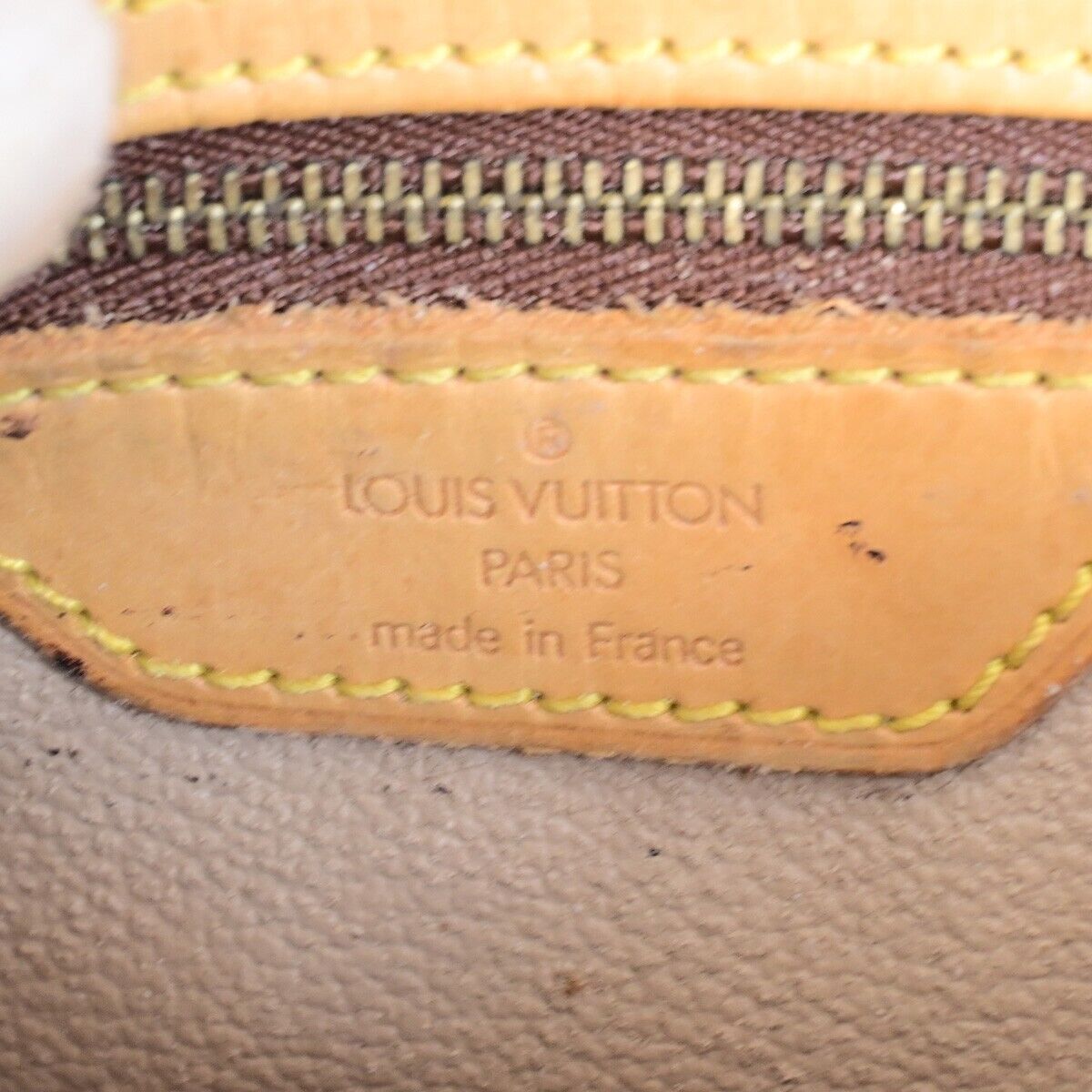 LOUIS VUITTON BUCKET PM Shoulder Tote Bag Monogram Leather Brown M42238 31FA771