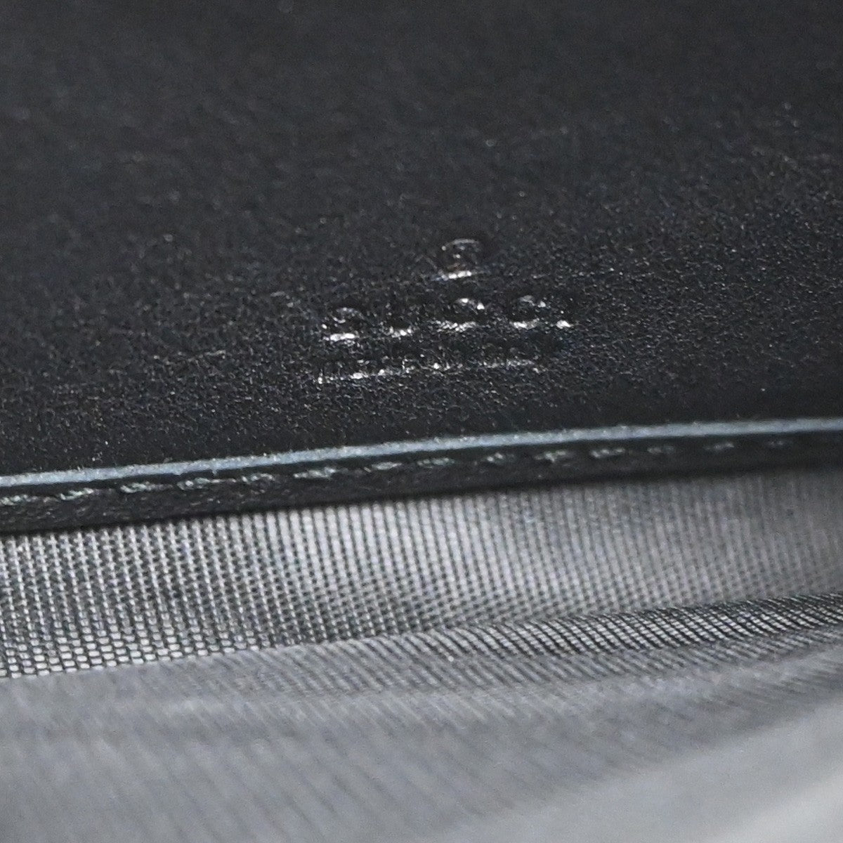 GUCCI Logo Micro Guccissima GG Pattern Long Wallet Leather Black GHW 32KC169