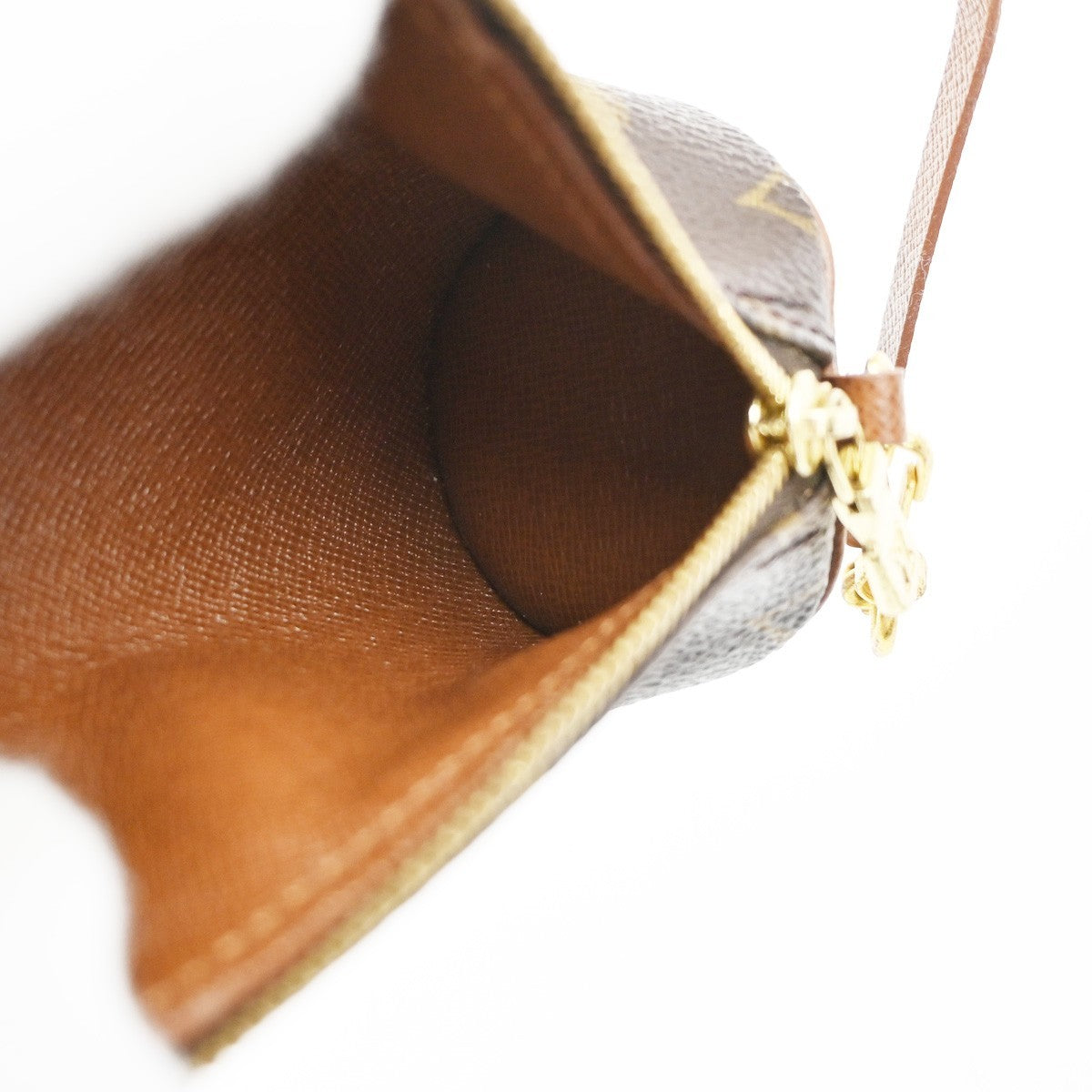 LOUIS VUITTON Mini Papillon Pouch Hand Bag Monogram Brown France 62SA088