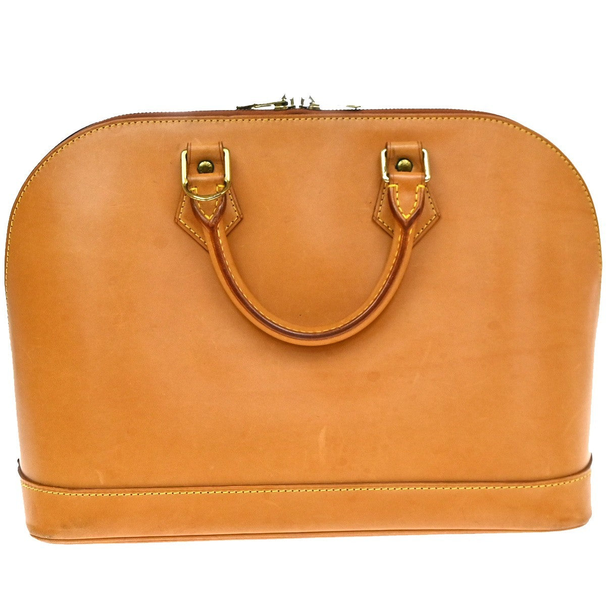 LOUIS VUITTON LV  Alma Hand Bag Nomade Leather Brown France M85394 70CB077