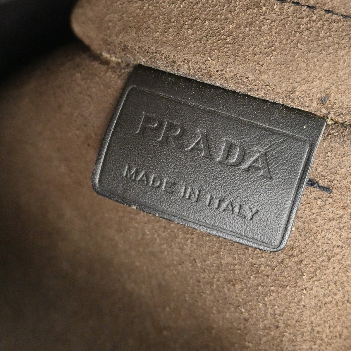 PRADA MILANO Messenger Shoulder Bag Canvas Leather Brown SHW  Italy 68TA661
