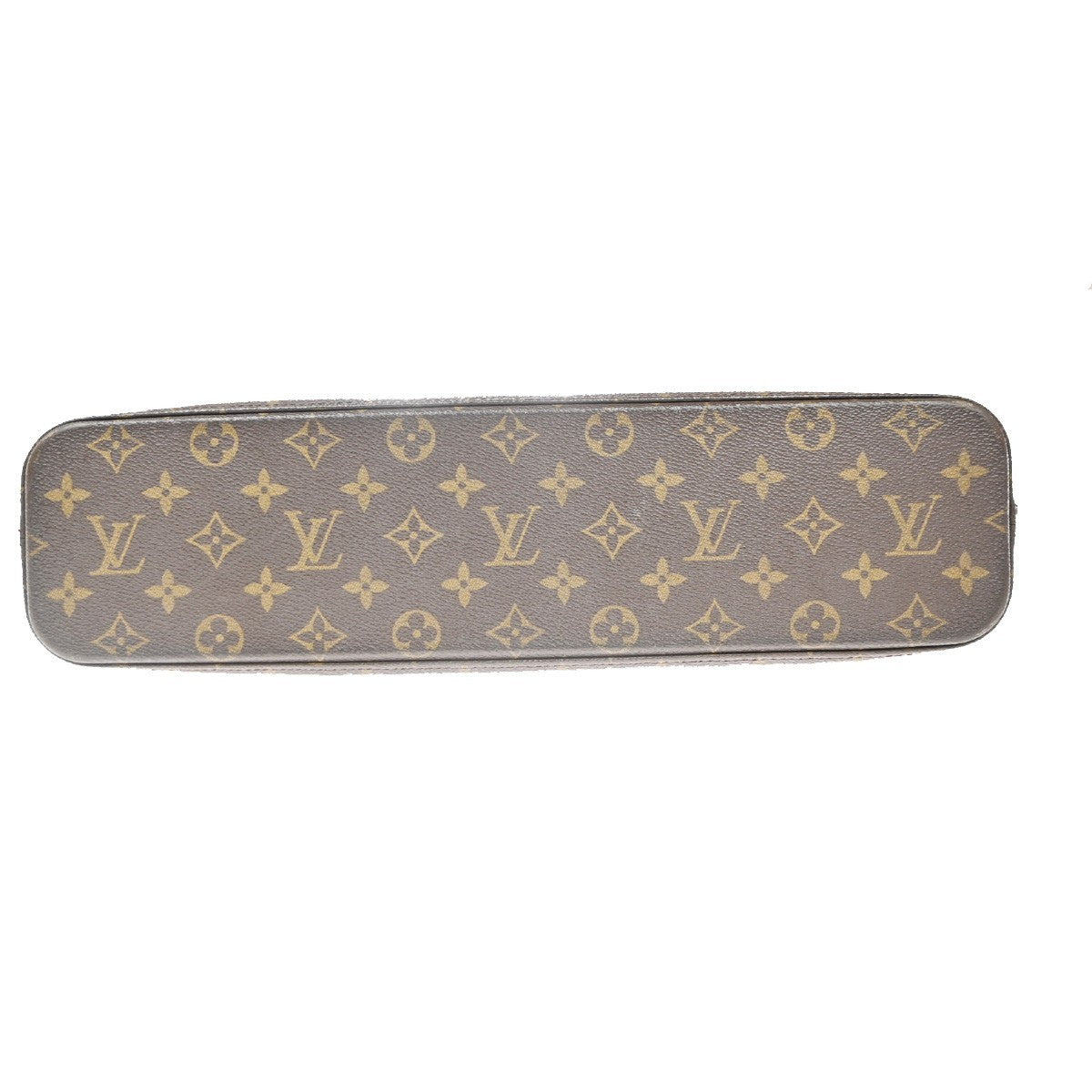 LOUIS VUITTON Logo Luco Shoulder Tote Bag Monogram Leather Brown M51155 74CA733