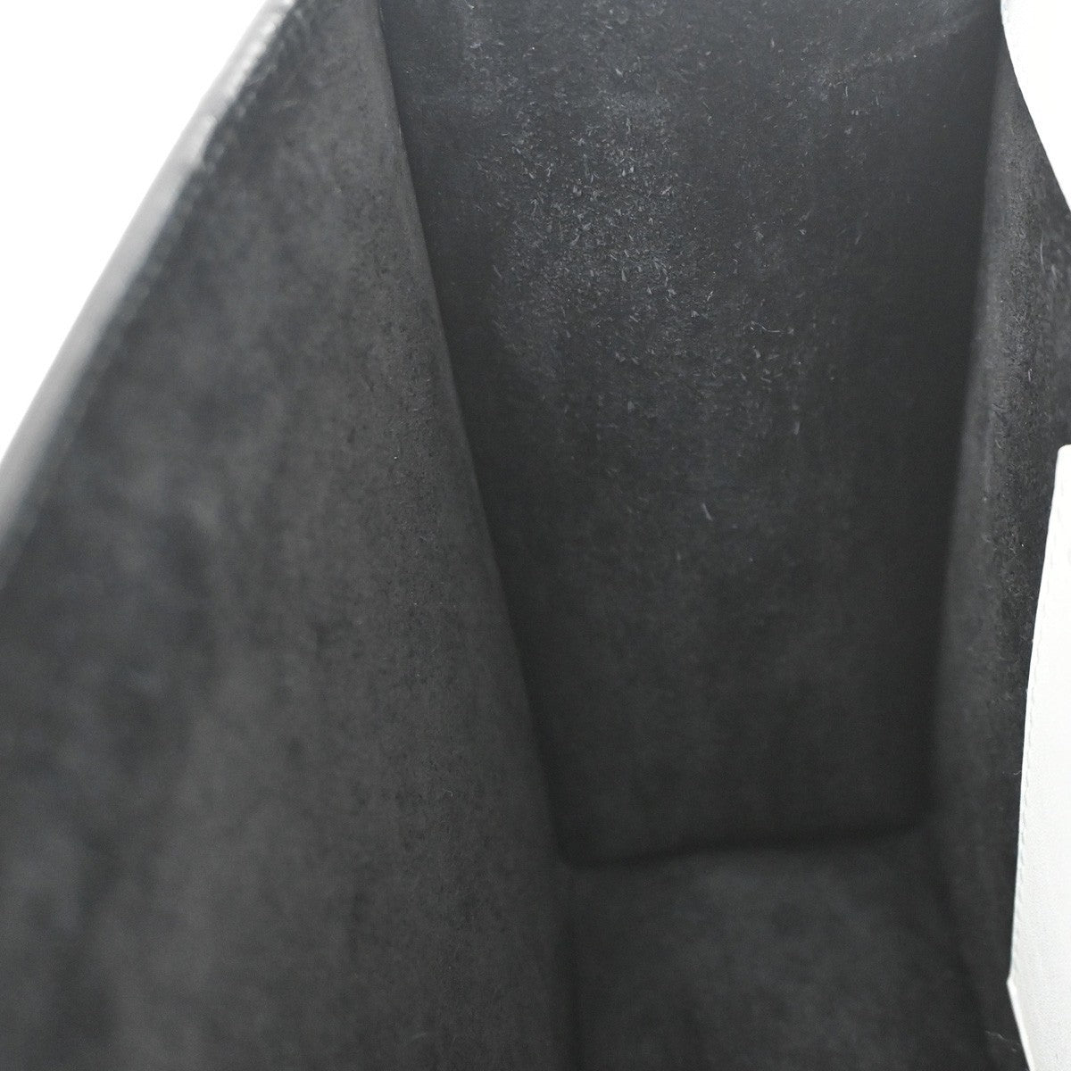 SAINT LAURENT Logo Betty Chain Shoulder Bag Leather Black White SHW 95RQ003