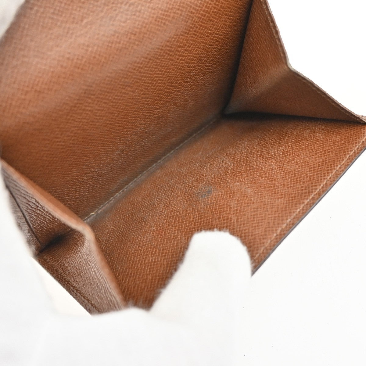 LOUIS VUITTON LV Logo 3 Set Trifold Wallet Monogram Leather Brown 67FC147