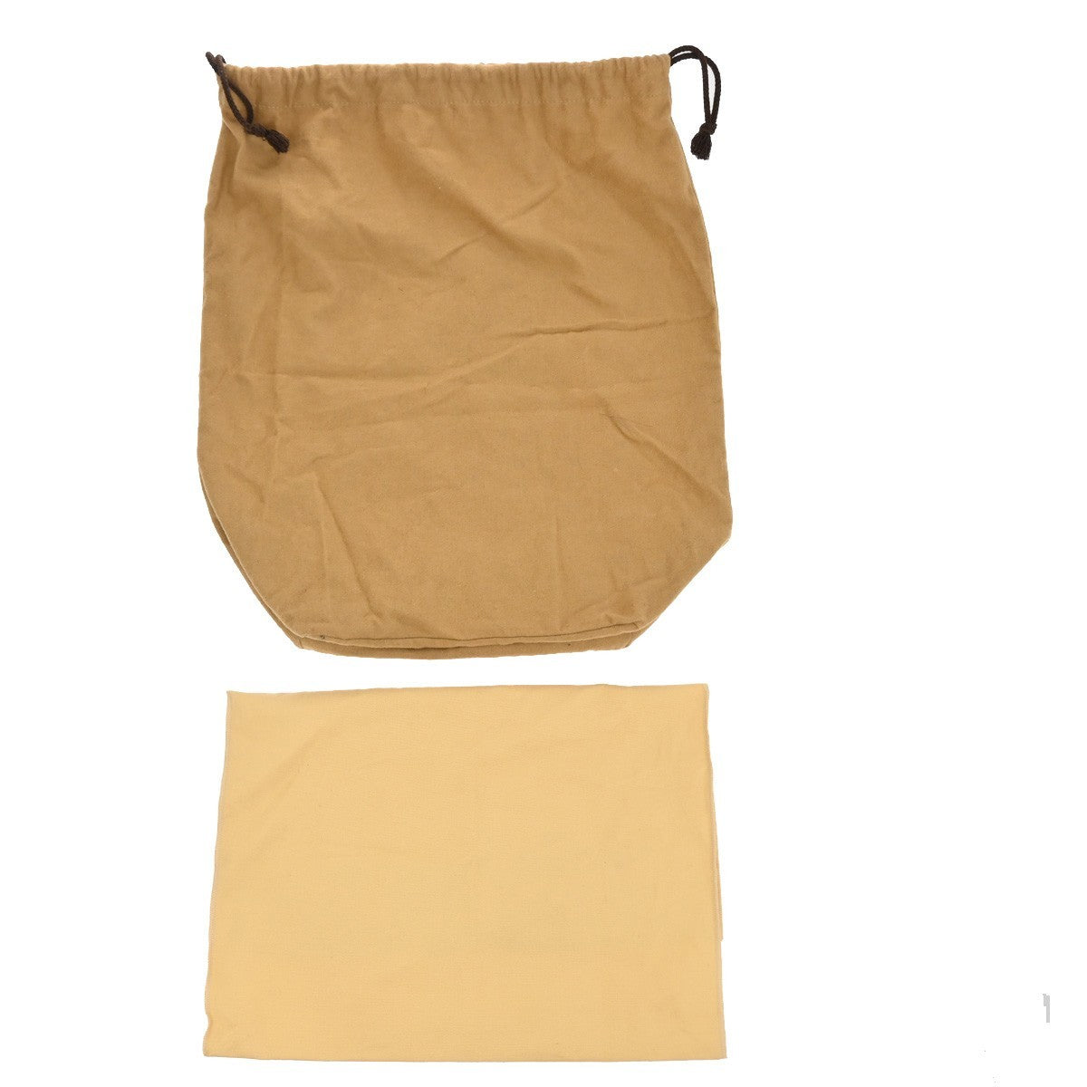 LOUIS VUITTON Logo 10 Set Dust Bag Drawstring Canvas Cotton Beige Brown 09EF843