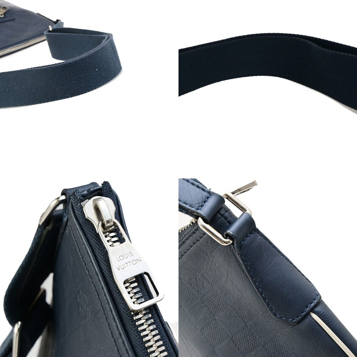 LOUIS VUITTON Mick MM America's Cup Shoulder Bag Damier Infini BE N41638 15ED057