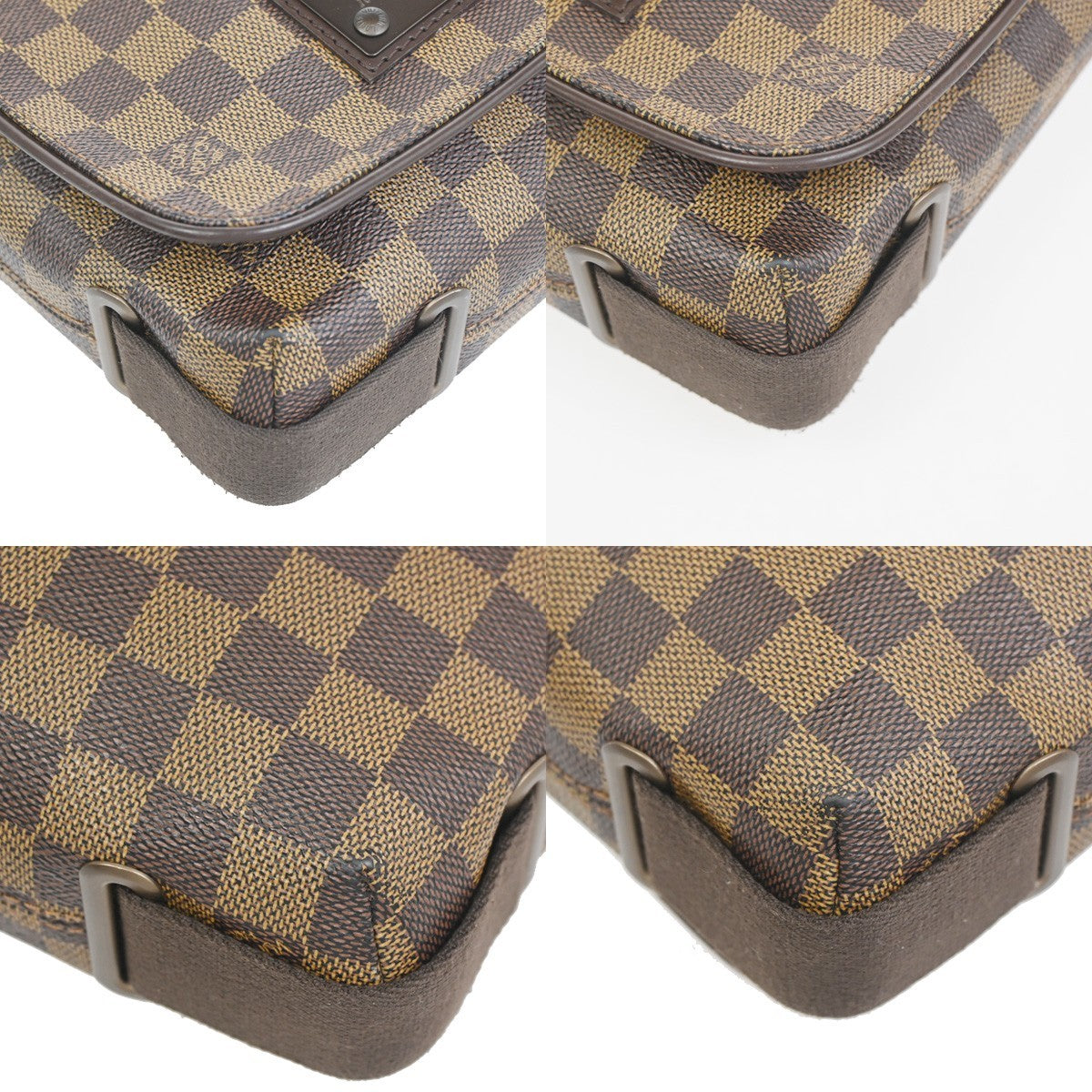 LOUIS VUITTON Brooklyn PM Shoulder Bag Damier Ebene Leather Brown N51210 27KC795