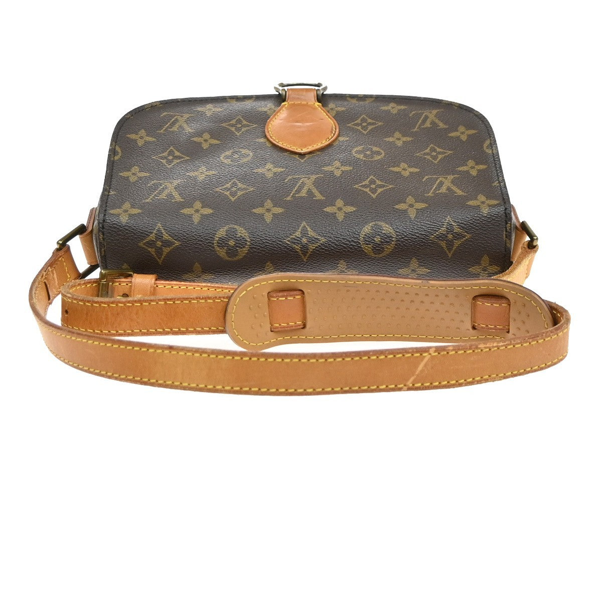 LOUIS VUITTON Saint Cloud GM Shoulder Bag Monogram Leather Brown M51242 86SA019