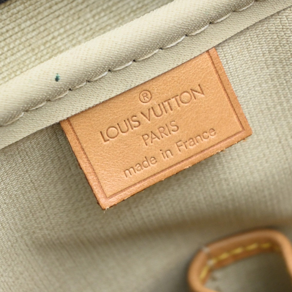 LOUIS VUITTON LV Logo Deauville Hand Bag Monogram Leather Brown M47270 16KP591