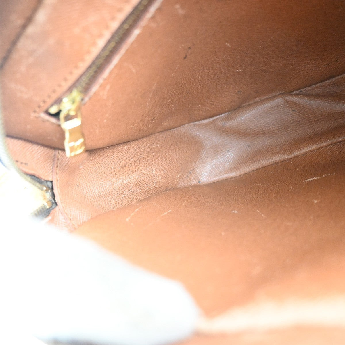 LOUIS VUITTON Jeune Fille GM Shoulder Bag Monogram Leather Brown M51225 65MA379