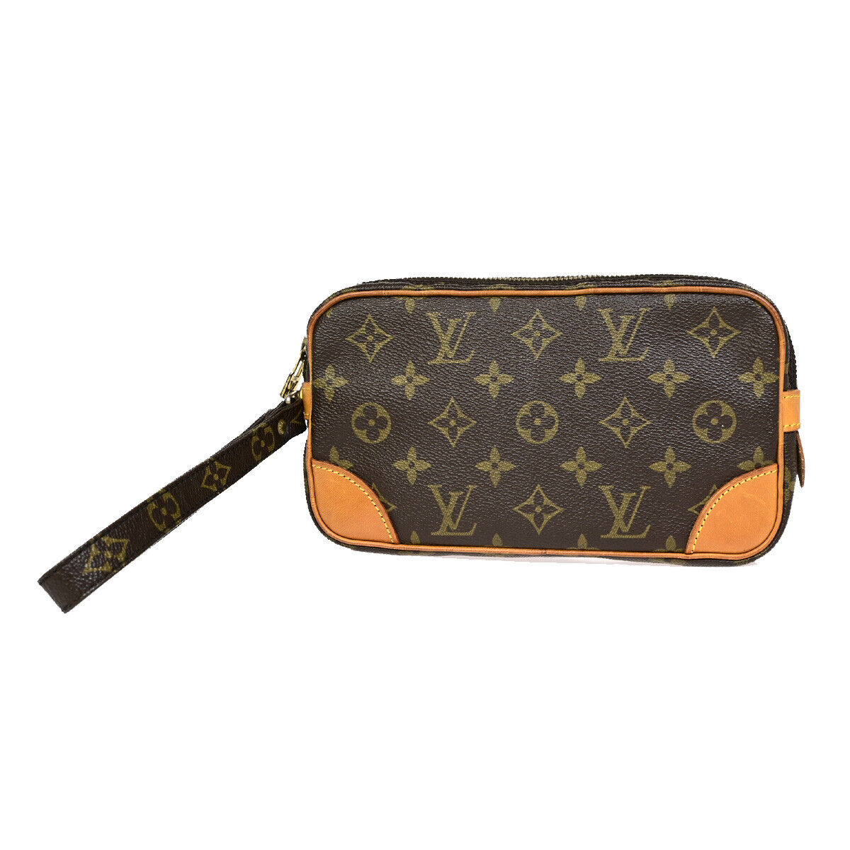 LOUIS VUITTON Marly Dragonne PM Clutch Hand Bag Monogram Leather M51827 32YF514