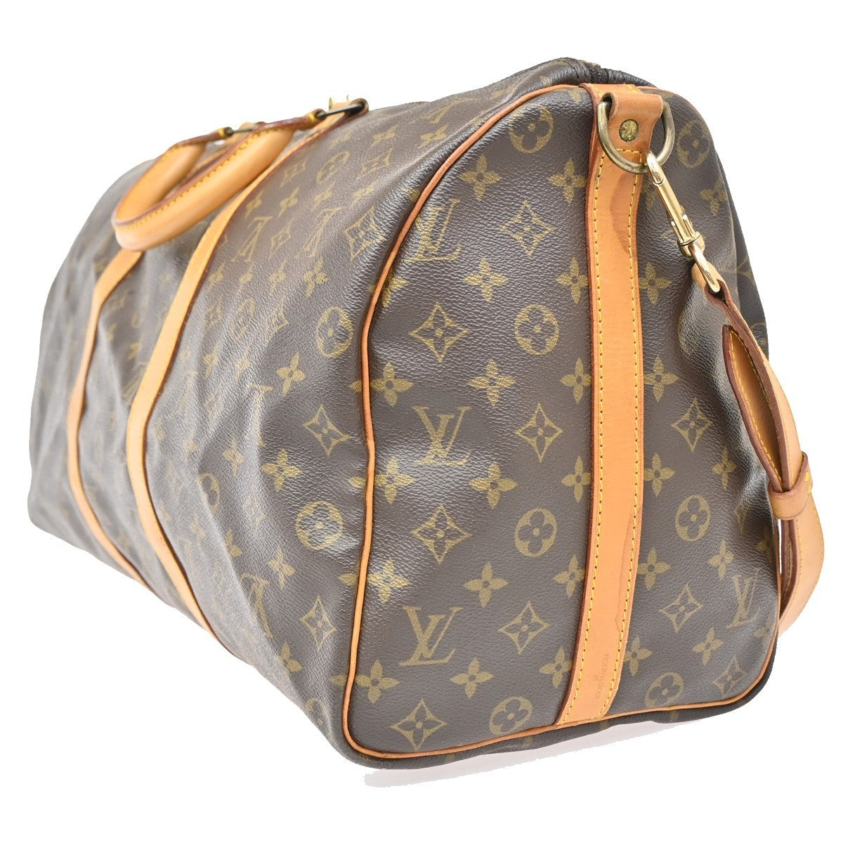 LOUIS VUITTON Keepall Bandouliere 50 2Way Hand Bag Monogram Brown M41416 16EF936
