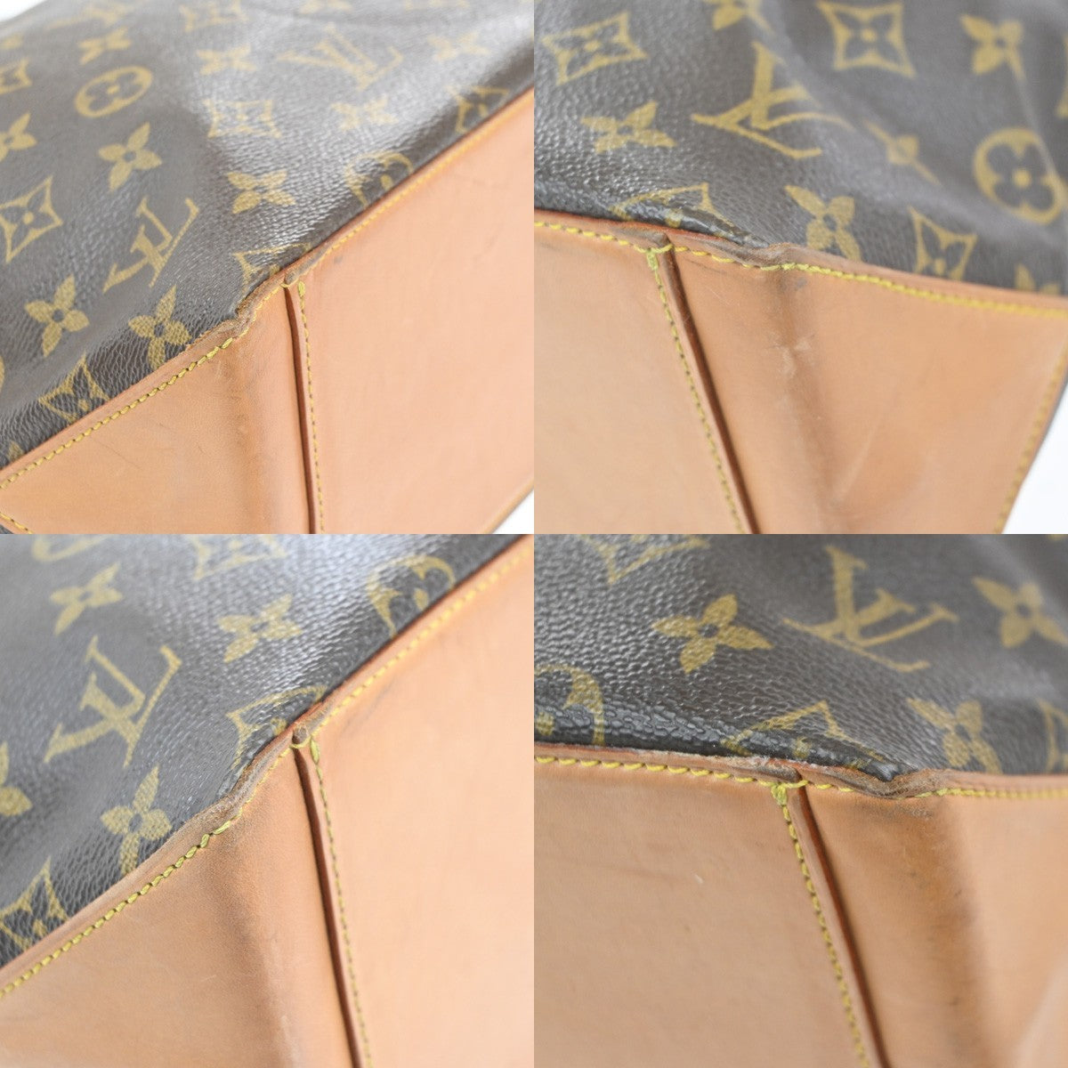 LOUIS VUITTON Cabas Piano Shoulder Bag Monogram Leather Brown M51148 16MA253