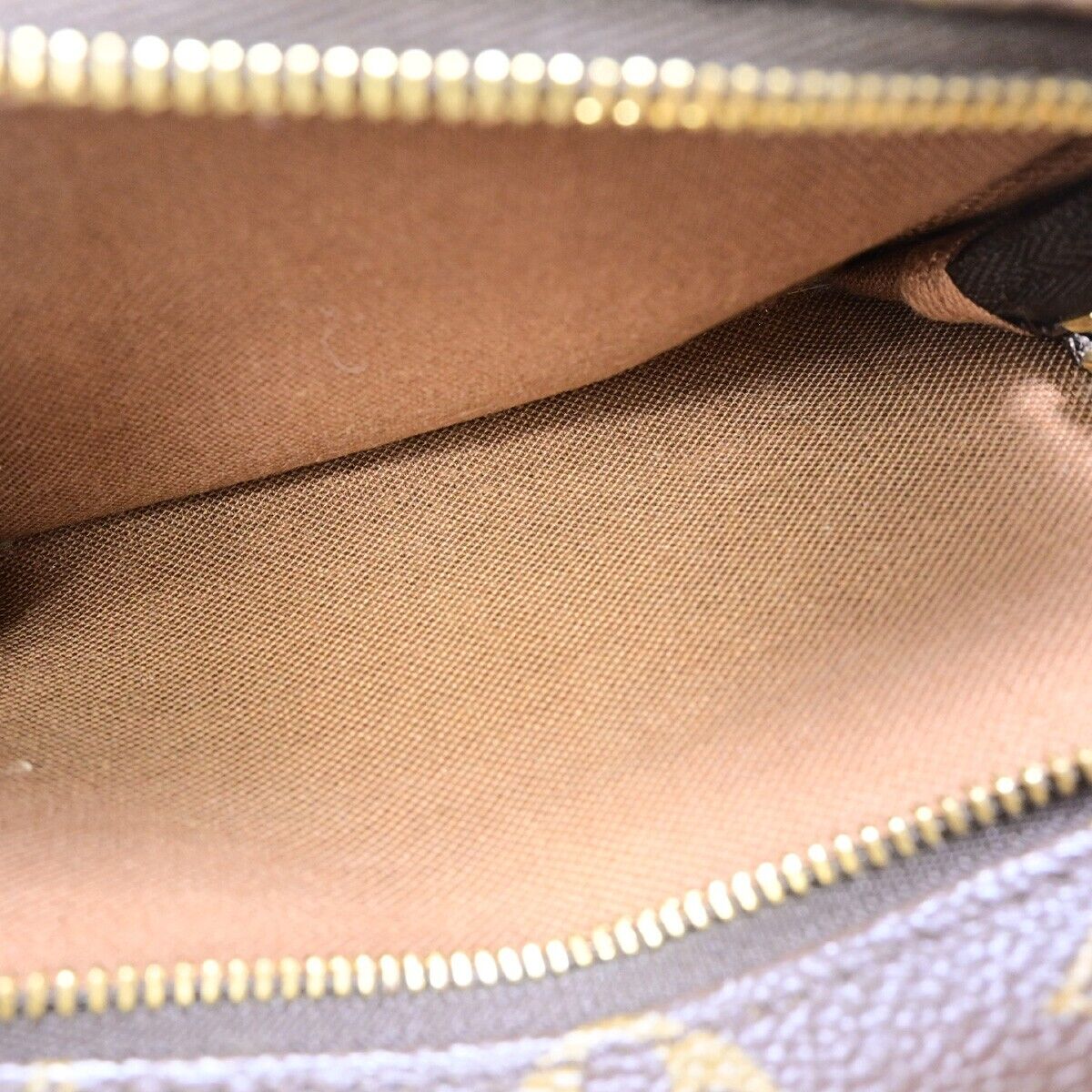 LOUIS VUITTON Montsouris MM Backpack Bag Monogram Leather Brown M51136 13EB360
