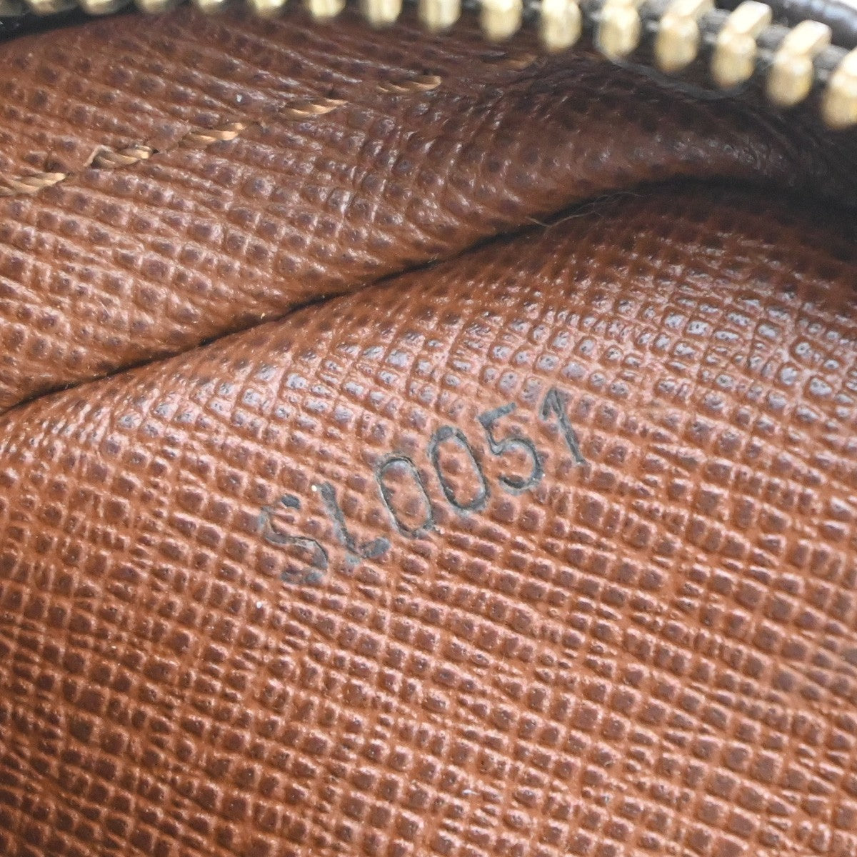 LOUIS VUITTON Danube Shoulder Bag Monogram Leather Brown France M45266 82MA537