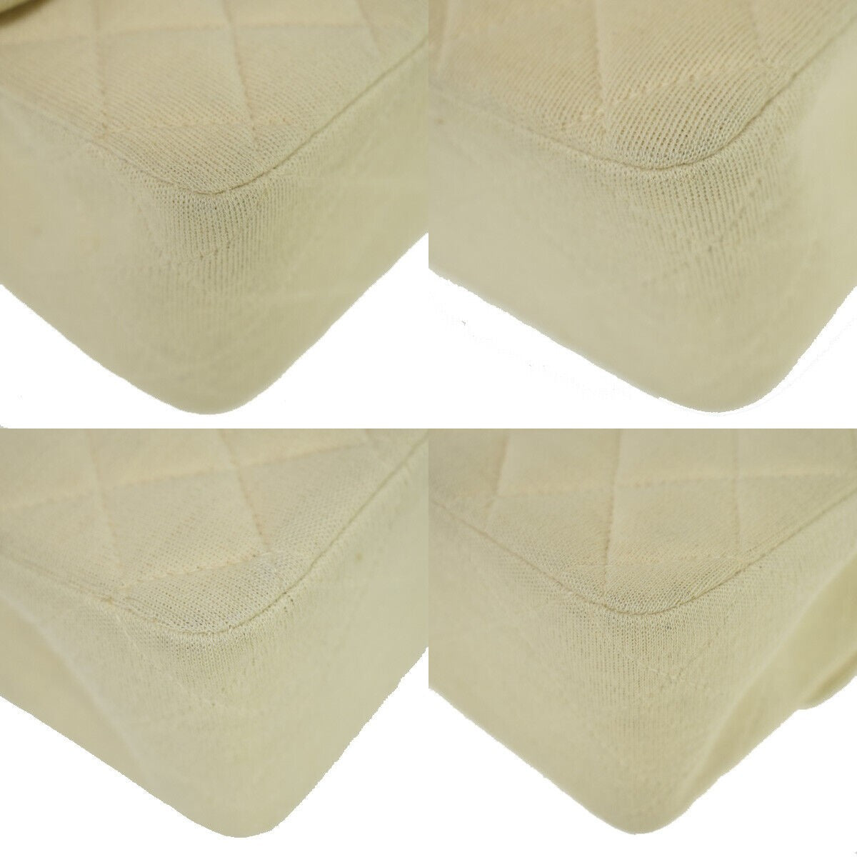 CHANEL CC Matelasse 25 Double Flap Chain Shoulder Bag Canvas Leather IY 332RJ544
