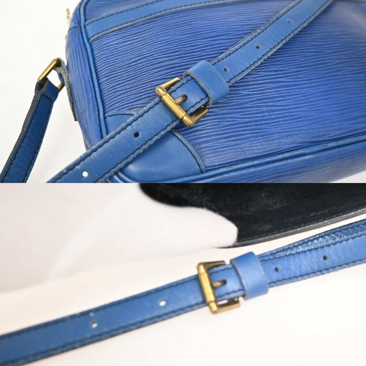 LOUIS VUITTON Trocadero 24 Epi Leather Shoulder Bag Blue France M52317 61KC158