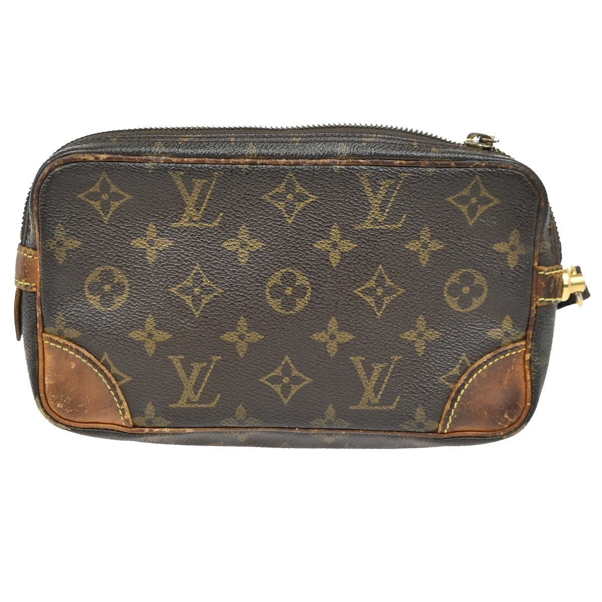 LOUIS VUITTON Marly Dragonne PM Clutch Hand Bag Monogram Leather M51827 07KD186