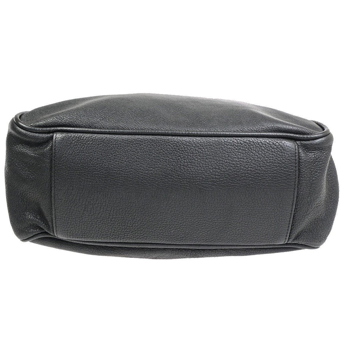 CHRISTIAN LOUBOUTIN Tote Shoulder Bag Leather Black France SHW  71CB053