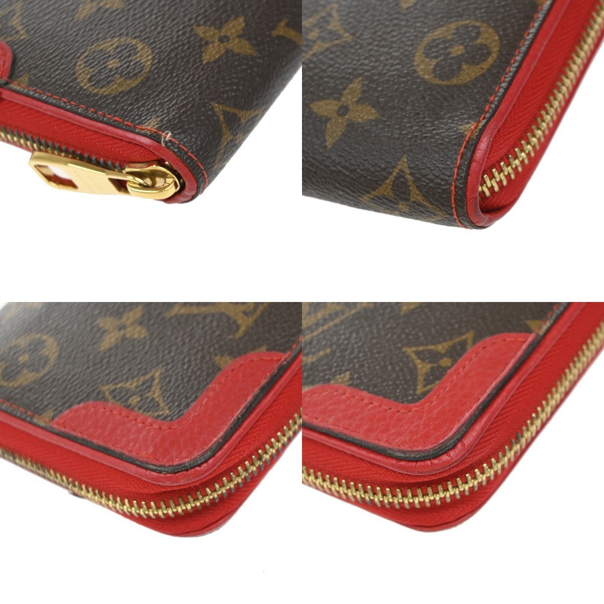 LOUIS VUITTON Zippy Retiro Long Zip Around Wallet Monogram BN RD M61187 33EG329