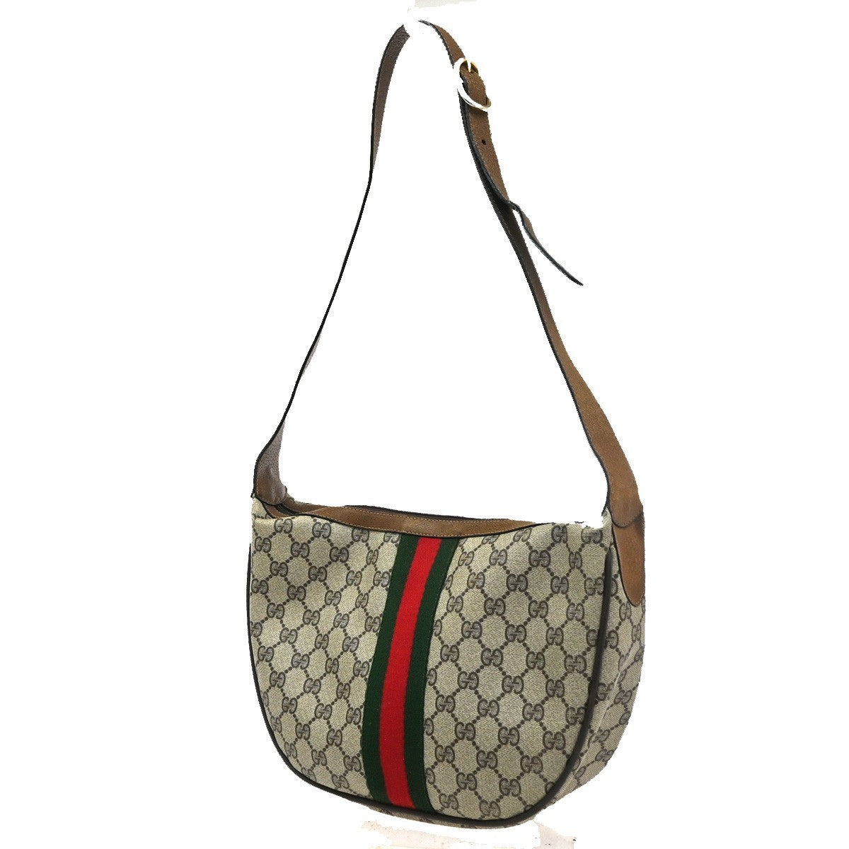GUCCI Logo GG Pattern Sherry CrossBody Shoulder Bag PVC Leather BN Italy 31CA754