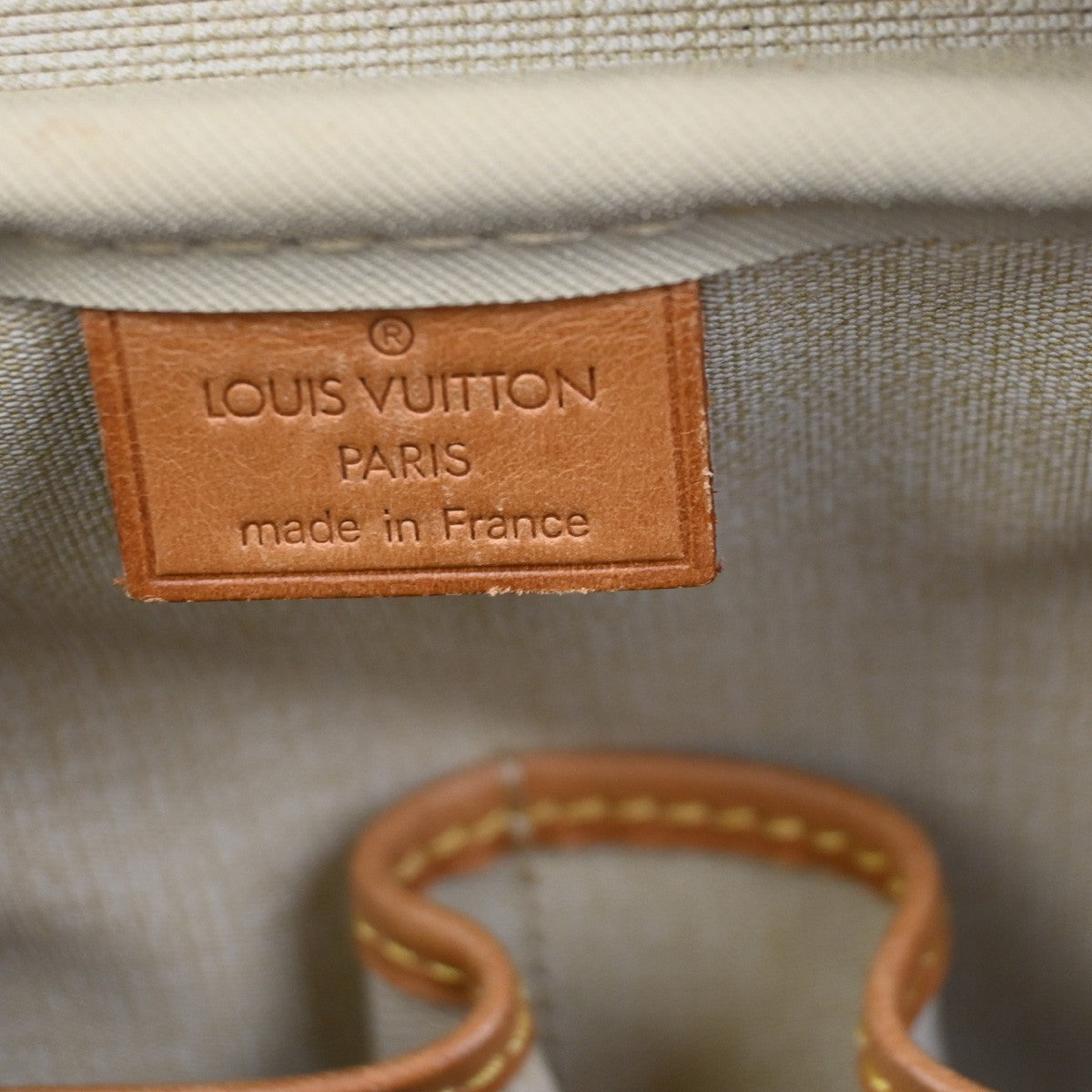 LOUIS VUITTON LV Logo Deauville Hand Bag Monogram Leather Brown M47270 89KD015