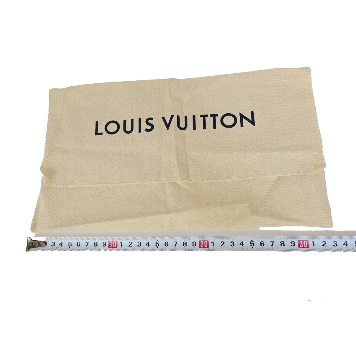 LOUIS VUITTON Logo 10 Set Dust Bag Drawstring Canvas Cotton Beige Brown 09FA767