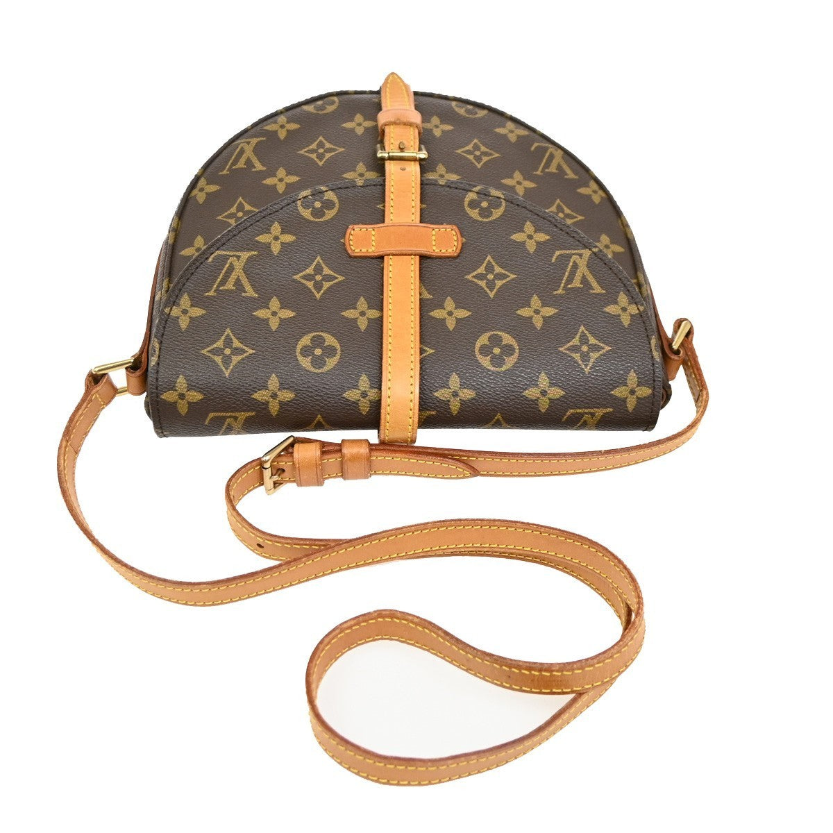 LOUIS VUITTONI Chantilly MM Shoulder Bag Monogram Leather Brown M51233 82MA070