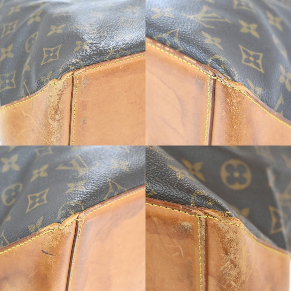 LOUIS VUITTON Cabas Mezzo Shoulder Bag Monogram Leather Brown M51151 82MA440