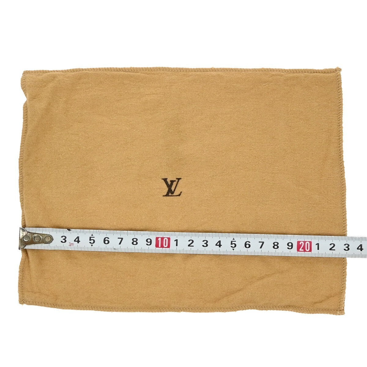 LOUIS VUITTON Logo 10 Set Dust Bag Drawstring Canvas Cotton Beige Brown 09KP181
