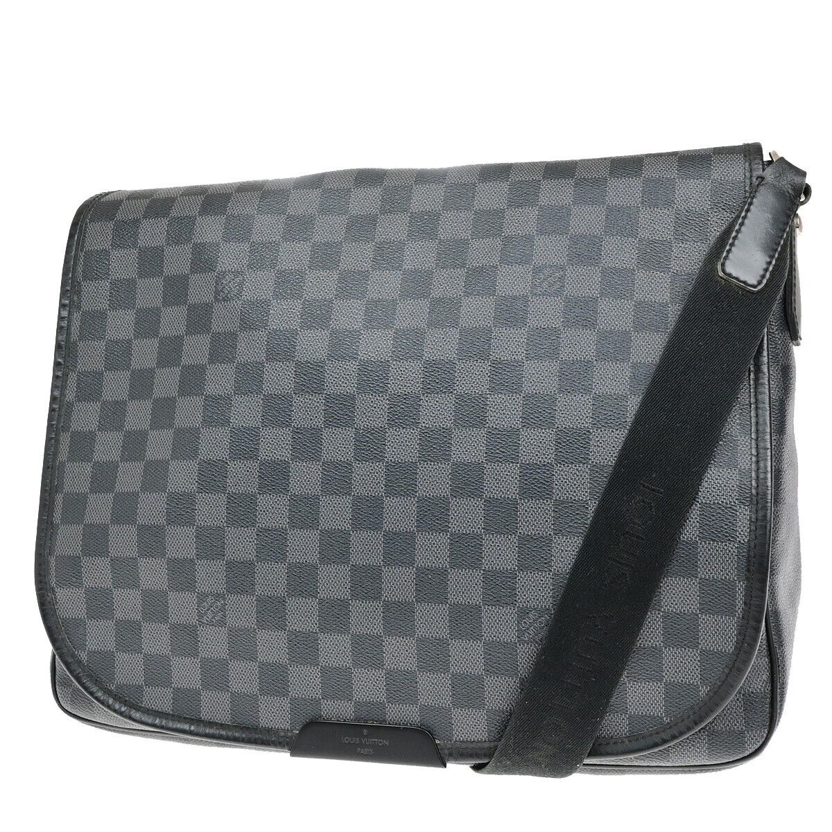 LOUIS VUITTON Daniel GM Crossbody Shoulder Bag Damier Graphite BK N58033 73ED874