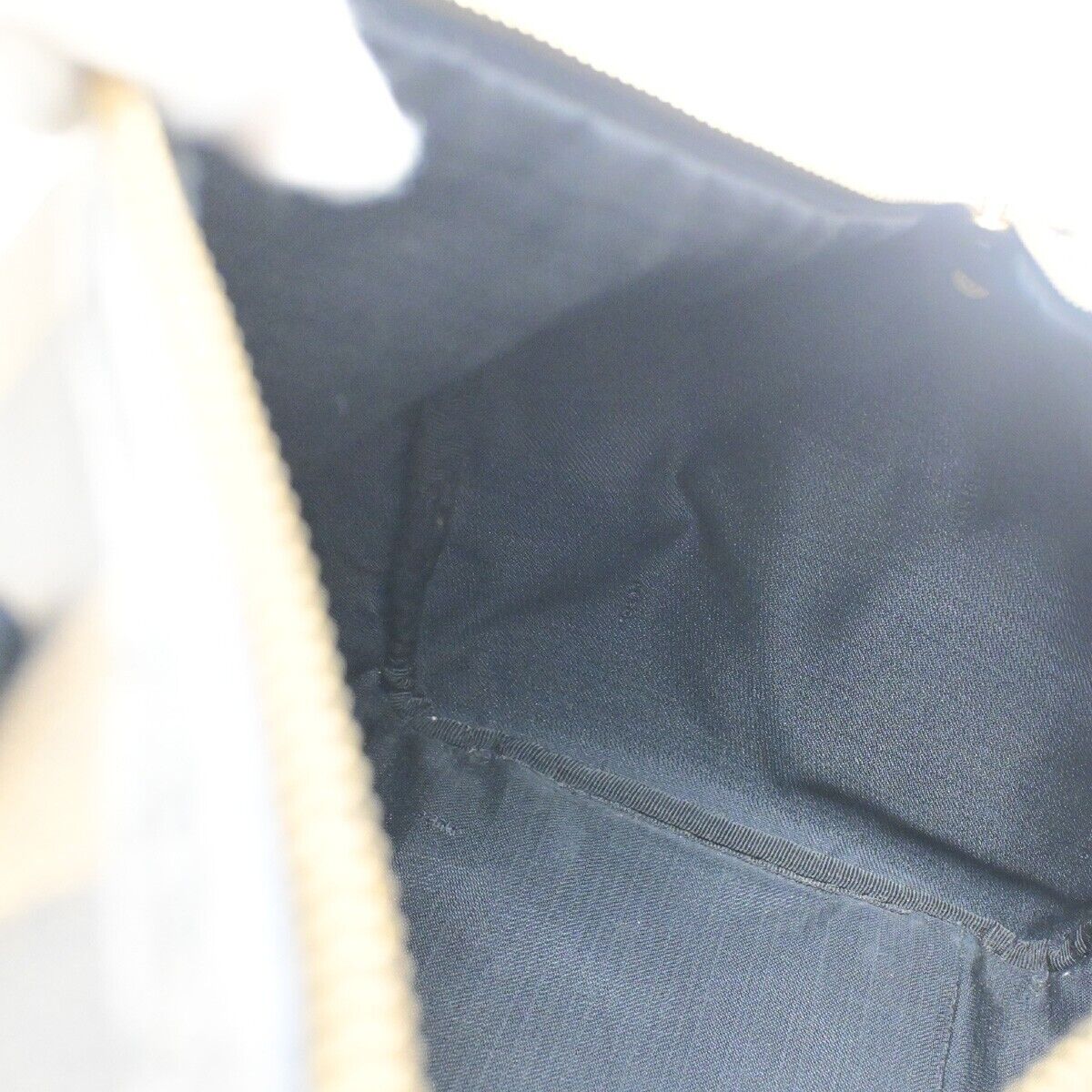 FENDI Logo Pequin Hand Bag PVC Leather Brown GHW Made in Italy 65EC949